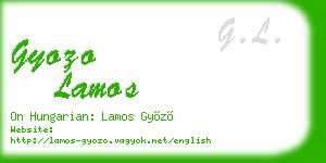 gyozo lamos business card