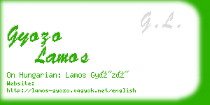 gyozo lamos business card